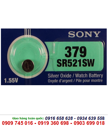 Pin Sony SR521SW-379 silver oxide 1.55V chính hãng Sony Nhật
